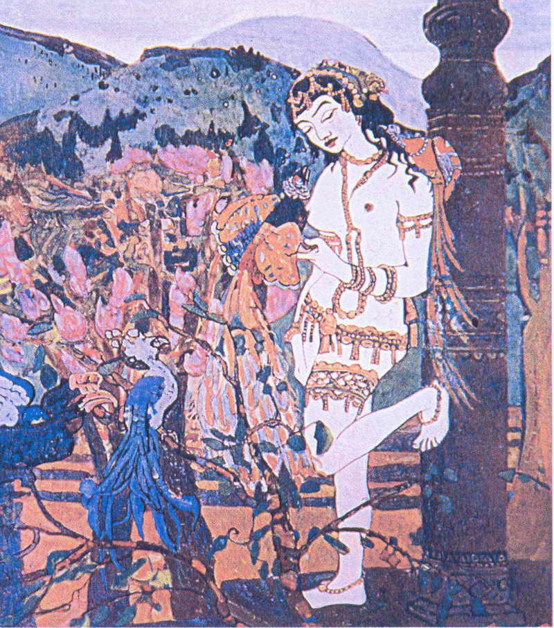 Н.К.Рерих. Девассари Абунту с птицами. 1905