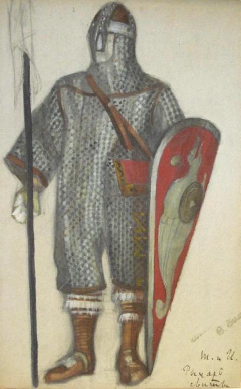 Н.К.Рерих. Рыцарь свиты. 1912