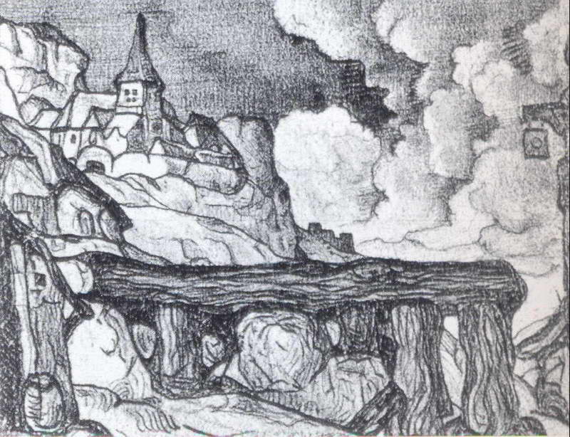 Н.К.Рерих. Первоначальный эскиз [рисунок]. 1911