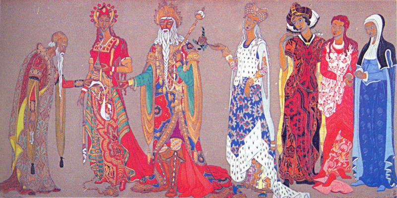 Н.К.Рерих. Эскиз костюмов. 1914