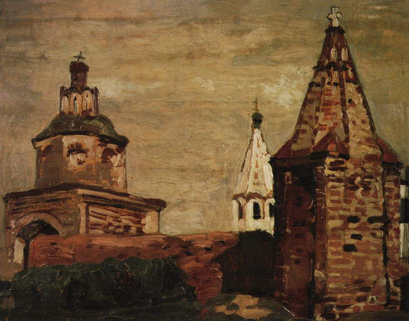 Н.К.Рерих. Суздаль. Монастырь Александра Невского. 1903