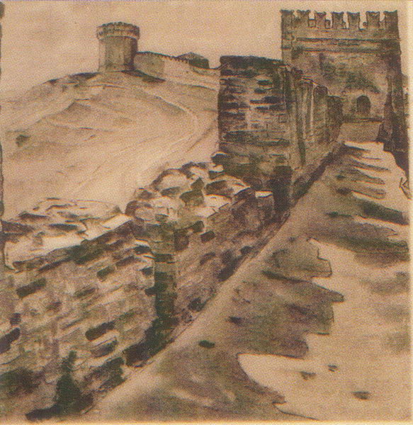 Н.К.Рерих. Смоленские стены. 1910 или 1911