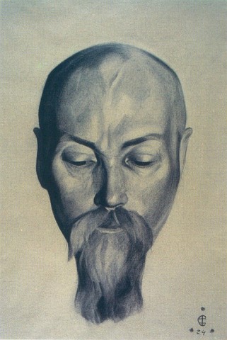 С.Н.Рерих. Портрет Н.К.Рериха. 1924