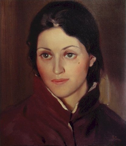 С.Н.Рерих. Портрет Раи Богдановой. 1939