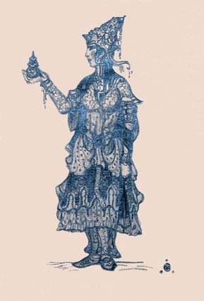 С.Н.Рерих. Королева Кораллов. Эскиз костюма. 1923