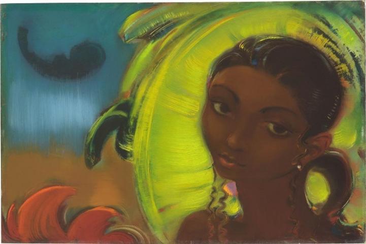С.Н.Рерих. Девушка из горного племени [Девушка из племени]. 1950