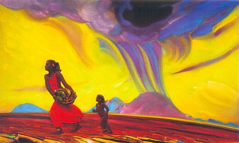 С.Н.Рерих. Красная земля (Плоды Земли). 1947 (1953)