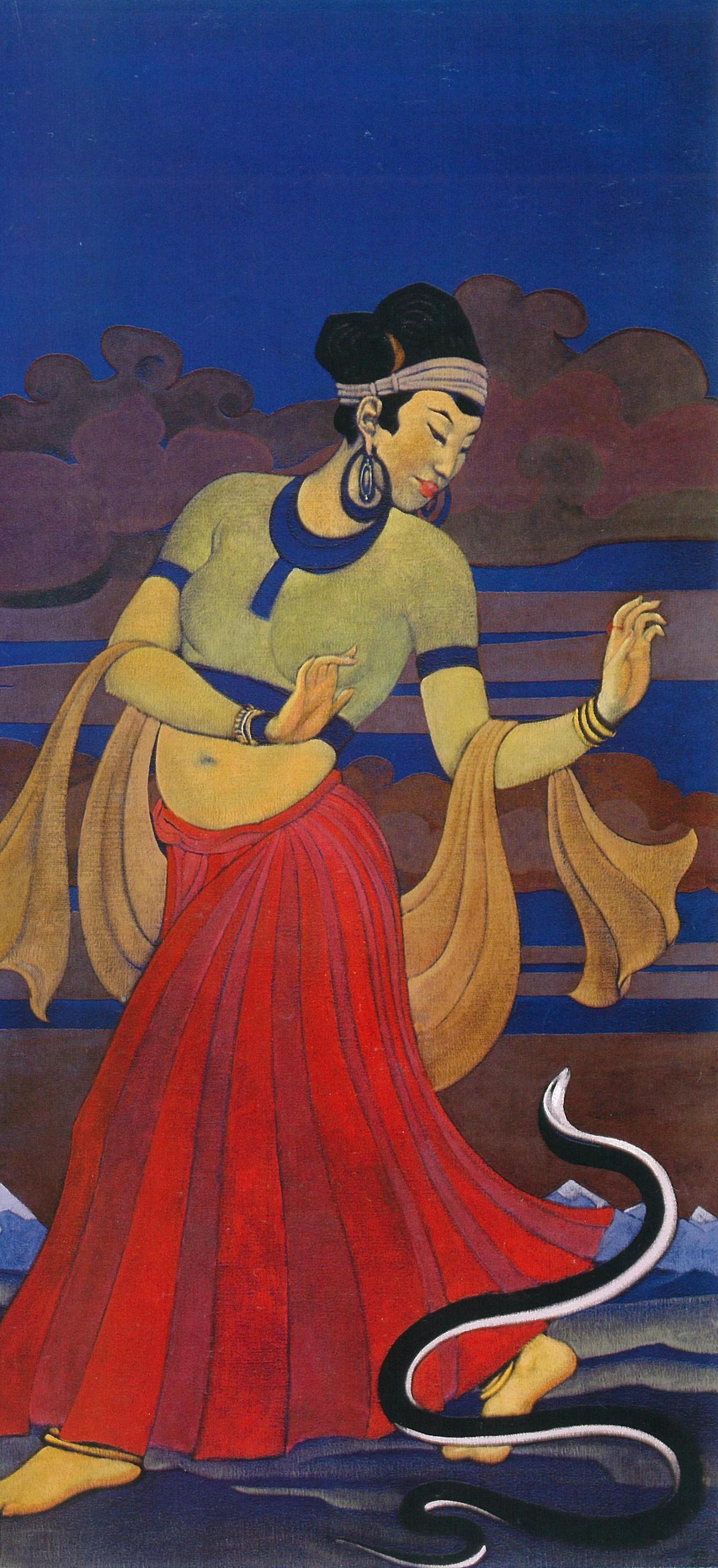 С.Н.Рерих. В поисках мудрости (фресковое панно в восточном стиле). 1930