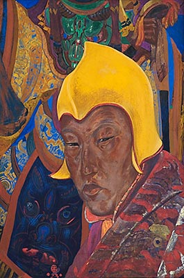 С.Н.Рерих. Религиозный защитник желтых шапок(?). 1923