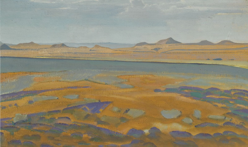 Н.К.Рерих. Скалистый пейзаж (Каменистый берег). Около 1920-1921