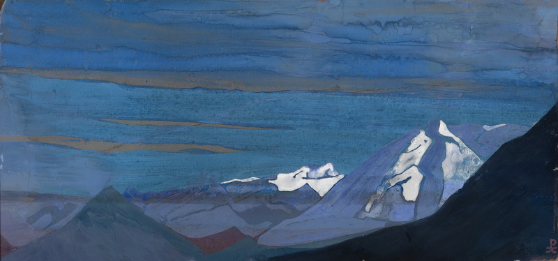 Н.К.Рерих. Снега Гималаев. # 58. 1932