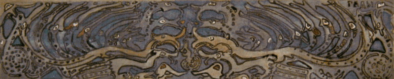 Н.К.Рерих. Гады (эскиз декоративного фриза для шкафа). 1904