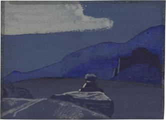 Н.К.Рерих. Горный пейзаж (Этюд). 1928-1930