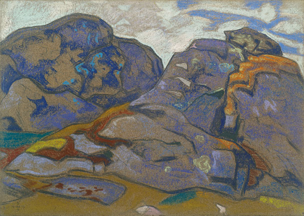 Н.К.Рерих. Северный пейзаж. Эскиз. 1917