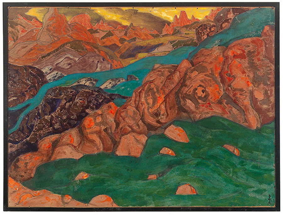 Н.К.Рерих. Красные горы. 1912