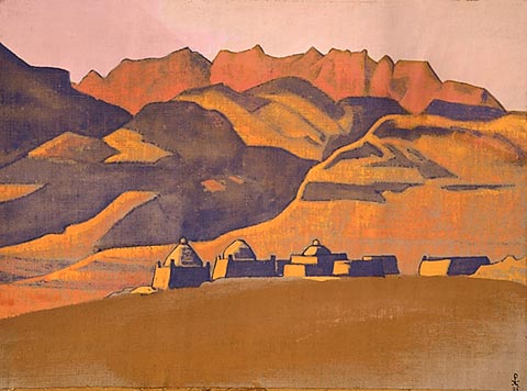 Н.К.Рерих. Киргизский мазар. Санджу. 1925