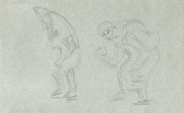 Н.К.Рерих. Эскиз двух фигур к «Три радости». 1916