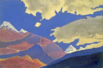 Н.К.Рерих. Облака и горы. # 32. 1937