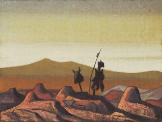 Н.К.Рерих. Монголия (Могилы в пустыне). 1929-1930
