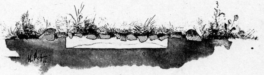 Н.К.Рерих. Курган № 2. План (Лисино). 1896