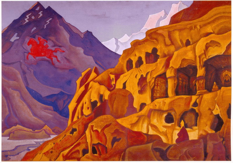 Н.К.Рерих. Мощь пещер. 1925