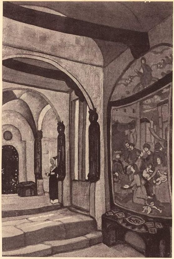 Н.К.Рерих. У часовни. 1913