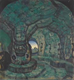 Н.К.Рерих. Башня (Коридор в замке). 1913