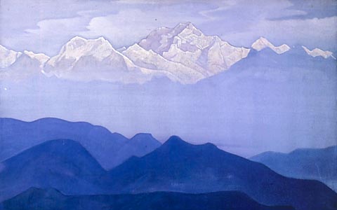 Н.К.Рерих. Гималаи. 1924