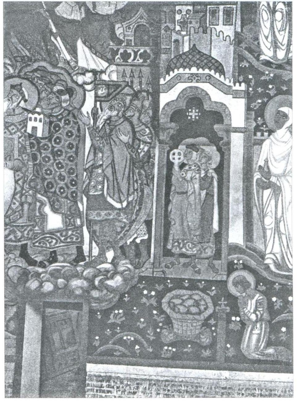 Н.К.Рерих. Князья святые (Фрагмент росписи церкви Св. Духа). 1911-1914