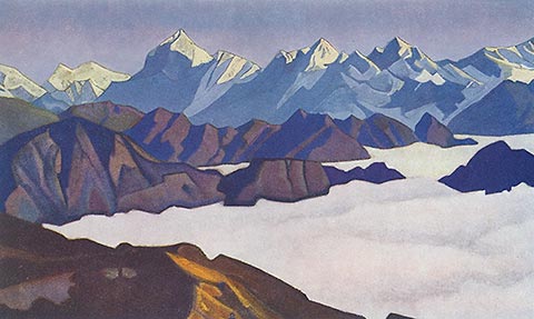 Н.К.Рерих. Гималаи. 1936