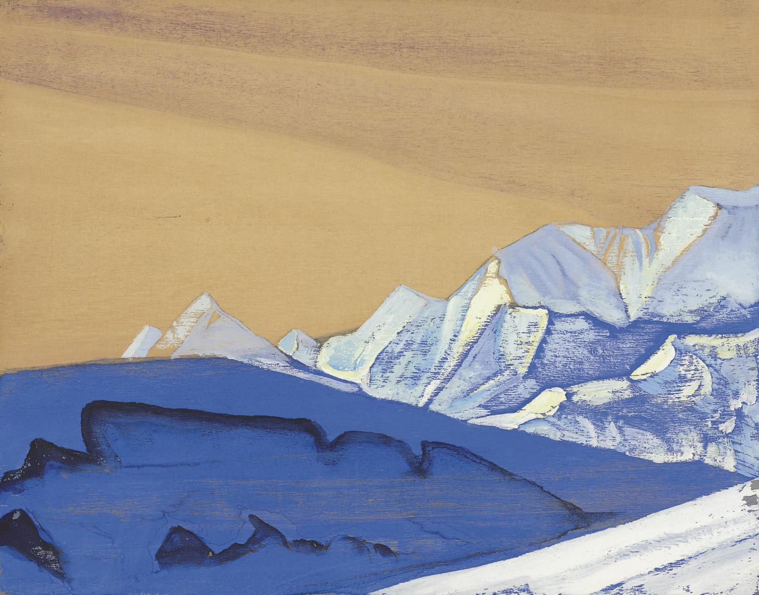 Н.К.Рерих. Лист из Тибетского альбома. 1928-1929