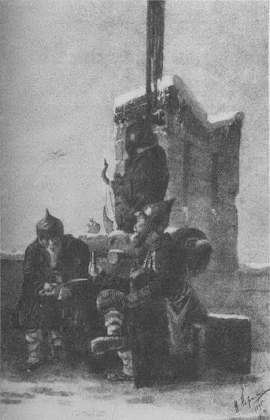 Н.К.Рерих. Древние русские пушкари на крепостной стене. 1895