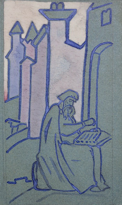 Н.К.Рерих. Баян (Эскиз панно). 1908