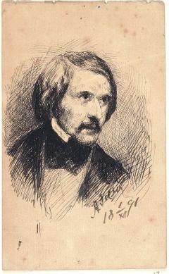Н.К.Рерих. Портрет Н.В. Гоголя. 1891