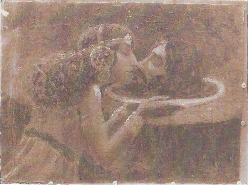 Н.К.Рерих. Саломея с головой Иоанна Крестителя (академический рисунок). 1895-1896
