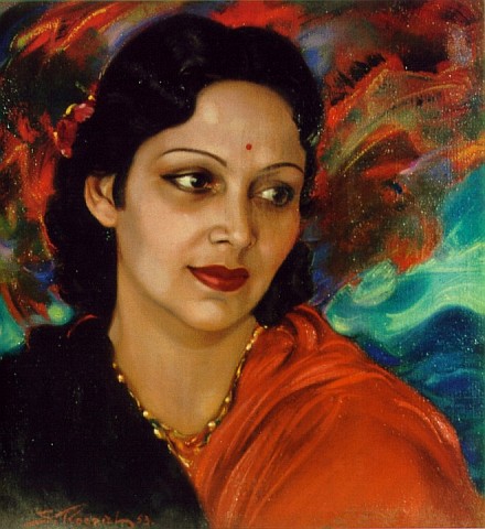 С.Н.Рерих. Девика Рани Рерих. 1953