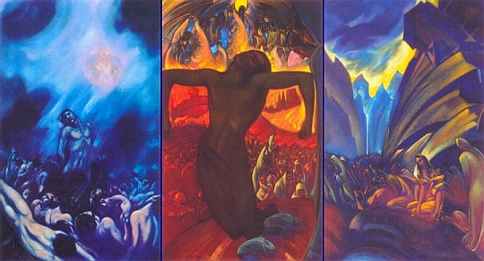 С.Н.Рерих. Распятое человечество (Триптих). 1939-1942