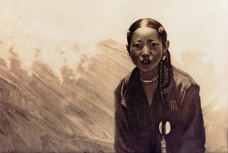 С.Н.Рерих. Девушка из Лахула (2). 1934