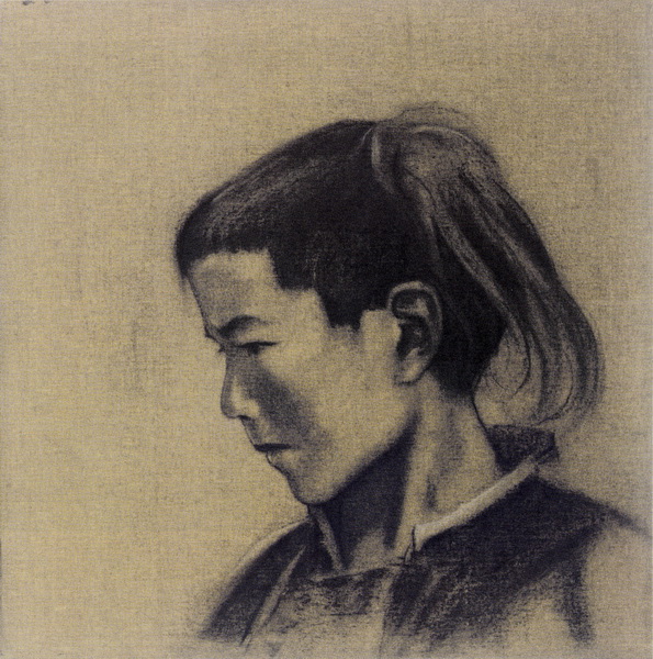 С.Н.Рерих. Портрет мальчика в профиль. 1930-е