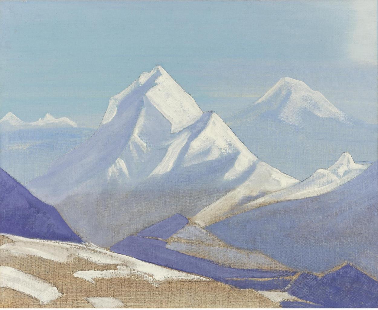Н.К.Рерих. Гималайский пейзаж. Около 1928