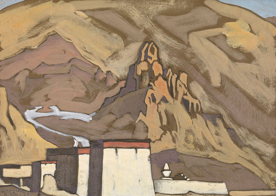 Рерих экспедиция 1928. Чудь подземная картина Рериха. Рерих Тибет монастырь.