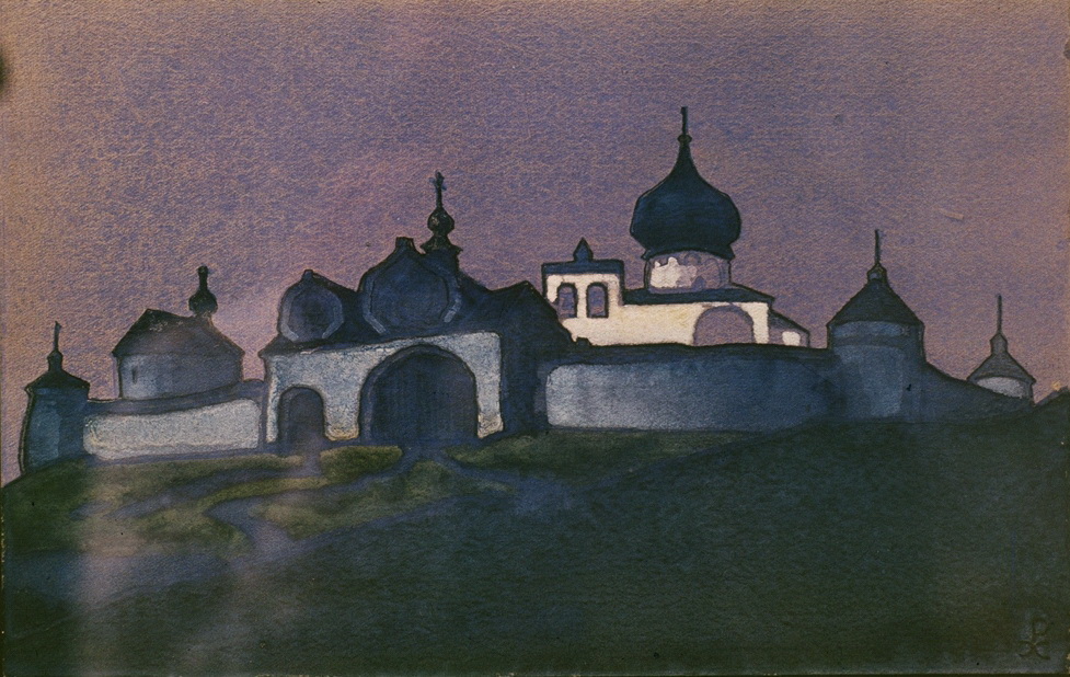 Н.К.Рерих. Странник Светлого Града (эскиз). 1933