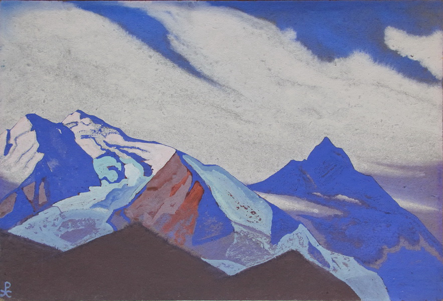 Н.К.Рерих. Гималаи. # 175 [Снежные вершины]. 1937