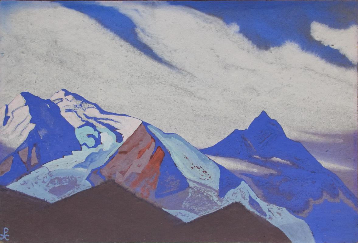 Н.К.Рерих. Гималаи. # 175 [Снежные вершины]. 1937