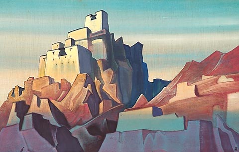 Н.К.Рерих. Цитадель в Гималаях. # 16 [Замок в Ладакхе]. 1933