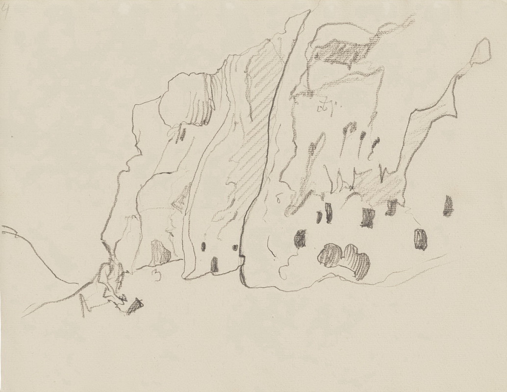 Н.К.Рерих. Альбом с карандашными набросками. Санта-Фе (Рисунок 4). 1921