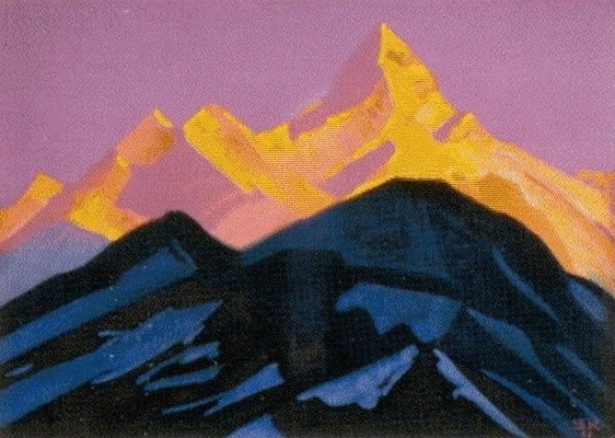 С.Н.Рерих. Гималаи. Закат солнца. 1937