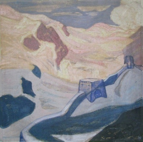 Н.К.Рерих. Стена в горах. 1906