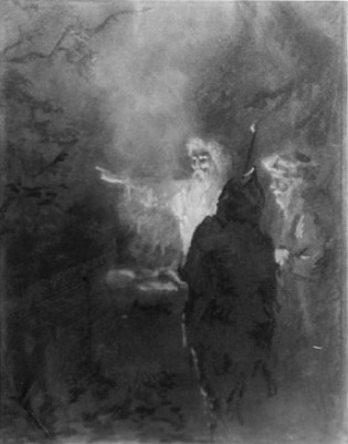 Н.К.Рерих. Воины у костра. 1894