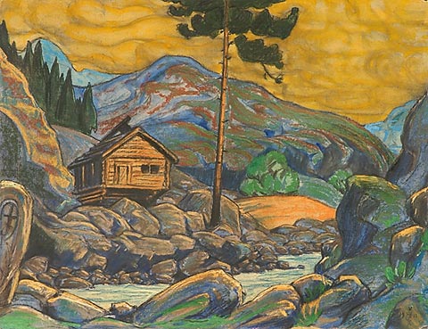 Н.К.Рерих. Избушка в горах. 1911
